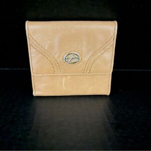Francesco Biasia Light Brown Tan Khaki Leather Wallet
